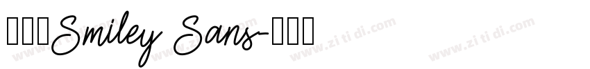 得意黑Smiley Sans字体转换